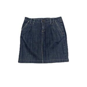 BLUENOTES MINI DENIM SKIRT FRONT ZIPPER FOUR POCKETS IN SIZE 3